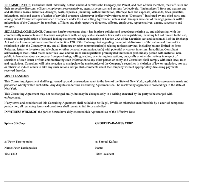 Sample vendor contract page 3