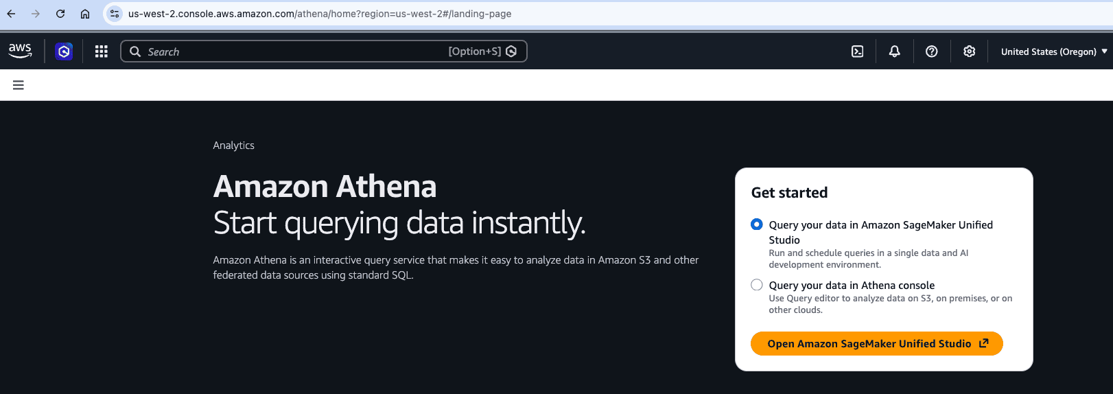 Athena query editor showing the generated inference and ground truth records